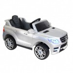 Детский электромобиль Mercedes-Benz ML350 серебристый глянец - магазин СпортДоставка. Спортивные товары интернет магазин в Салехарде 