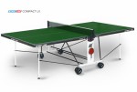 Теннисный стол для помещения Compact LX green усовершенствованная модель стола 6042-3 s-dostavka - магазин СпортДоставка. Спортивные товары интернет магазин в Салехарде 