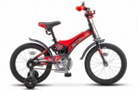 Детский велосипед Stels Jet 16" Z010 черный красный - магазин СпортДоставка. Спортивные товары интернет магазин в Салехарде 