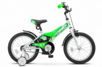 Детский велосипед Stels Jet 16" Z010 зеленый белый - магазин СпортДоставка. Спортивные товары интернет магазин в Салехарде 