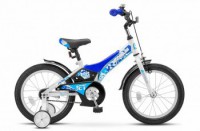 Детский велосипед Stels Jet 16" Z010 синий белый - магазин СпортДоставка. Спортивные товары интернет магазин в Салехарде 