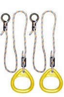 Детские гимнастические кольца треугольные  для ДСК желтые КГ02В - магазин СпортДоставка. Спортивные товары интернет магазин в Салехарде 
