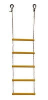 Детская веревочная лестница для ДСК  5 перекладин желтая ЛВ5-2В - магазин СпортДоставка. Спортивные товары интернет магазин в Салехарде 